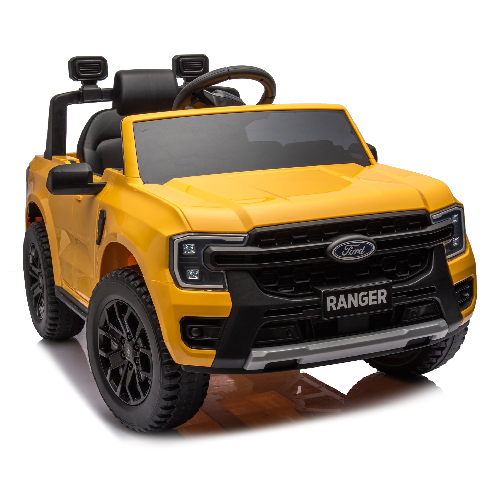 12V Kids Ride On Car W/Parents Remote Control,Licensed Ford Ranger,2WD,Rear wheel suspension,Low Start,Headlight,Horn,MP3,Blueto - NOVADI