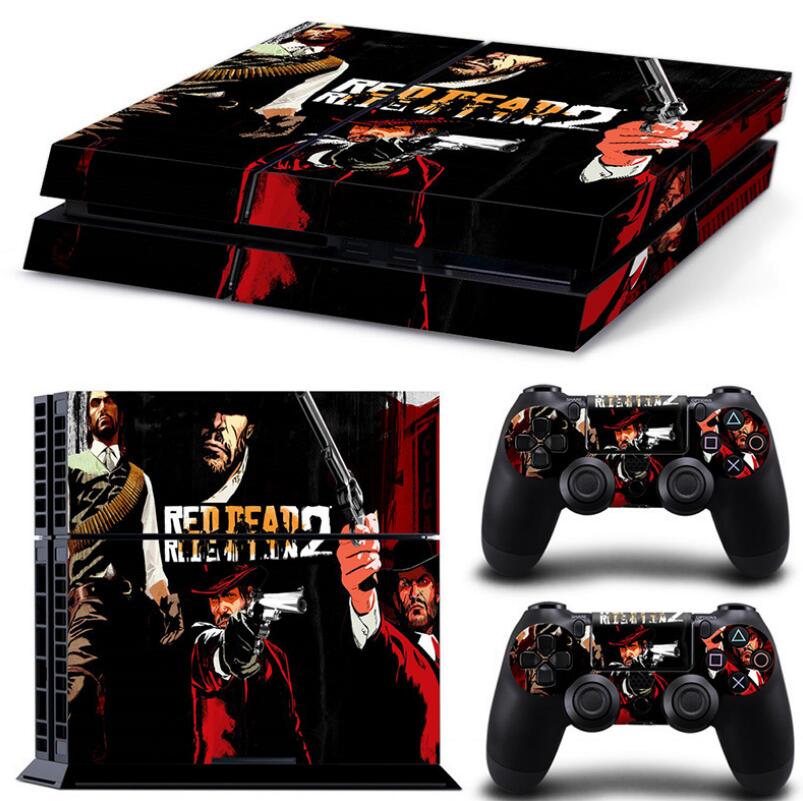 Red Dead: Redemption II PS4 Skin Console & Controller Decal Stickers for Sony PlayStation 4 Console and Two Controller - NOVADI