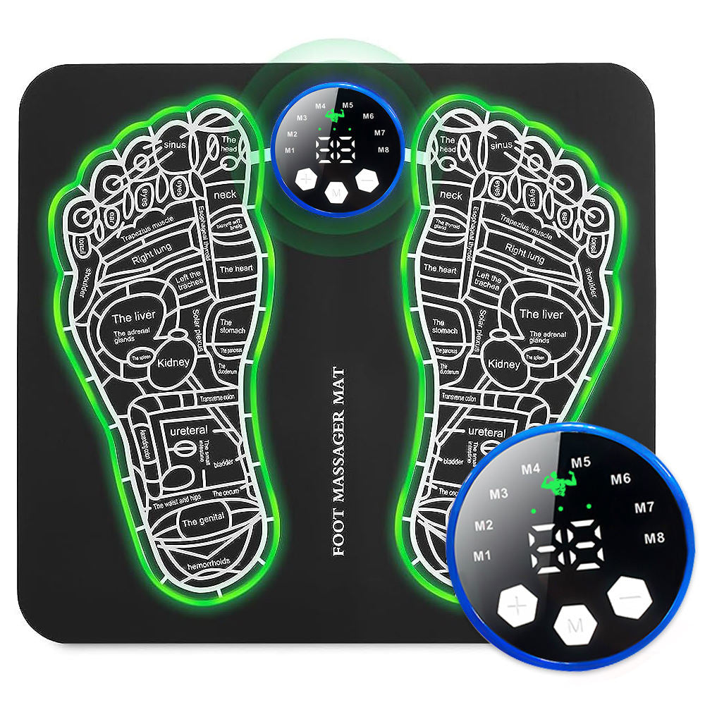 Ems Foot Stimulator Muscle Blood Circulation Feet Leg Relax Pain Relief Usb Foot Massager Mat - NOVADI