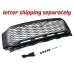 Grill For 2021 2022 2023 Ford f150 Raptor Grill Replacement W/LED Lights & Letters Matte Black - NOVADI