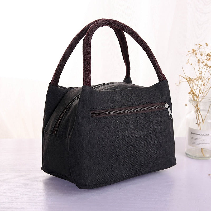 New Oxford Cloth Portable Bag Portable Folding Portable Lunch Box Bag Lunch Bag Thermal Insulation Bag Picnic Bag