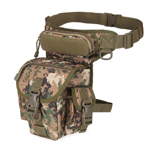 Waterproof Oxford Army camouflage single shoulder crossbody journalist photography sports leg bag