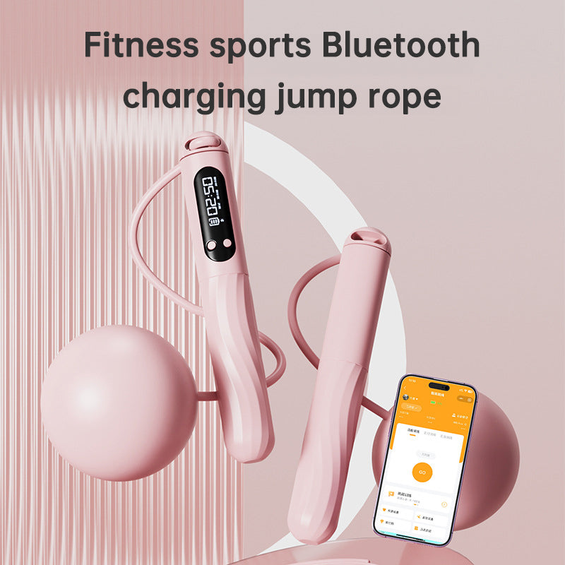 Smart Bluetooth charging skipping rope cordless weight ball weighted adult fitness exercise jumping god sports supplies