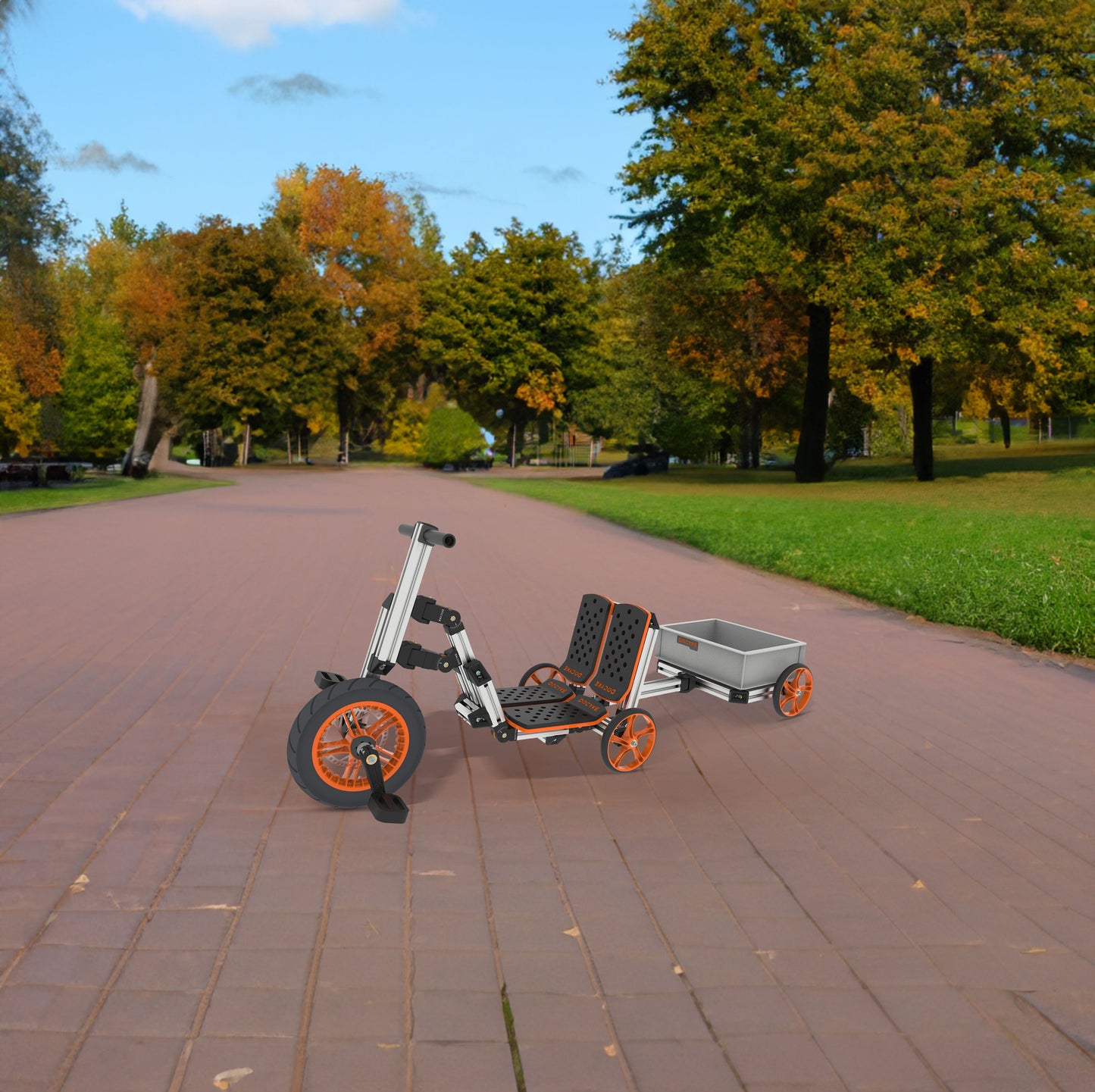 Bausatz 20 in 1 Gokart-Set für Kinder, geeignet für Kinder im Alter von 1 bis 8 Jahren, Zweirad, Dreirad