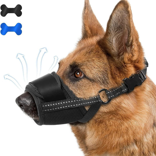 Mesh dog mouth covers for pets to go out and eat randomly. Anti barking and anti biting masks for dogs. Large and medium-sized d - NOVADI