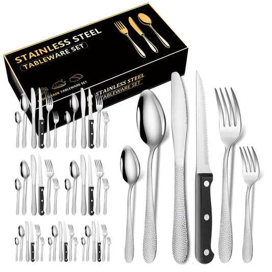 Creative Snakeskin Water Cube Stainless Steel Knife Fork And Spoon Cutlery Set Of 48 Sets Of Gifts In Colorful Boxes