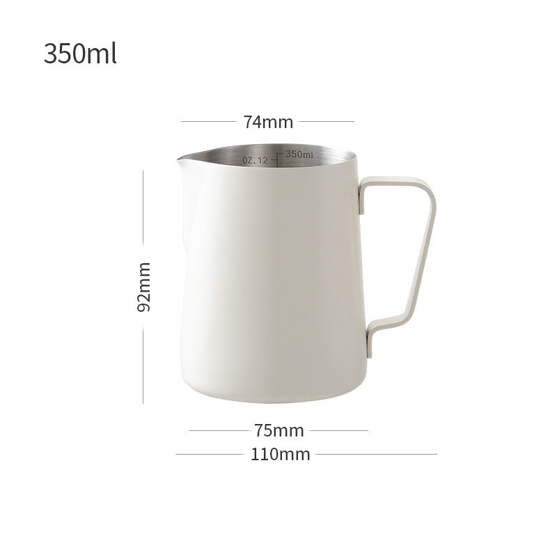 Double Scale Milk Frothing Pot Milking Jar Coffee Pulling Cup