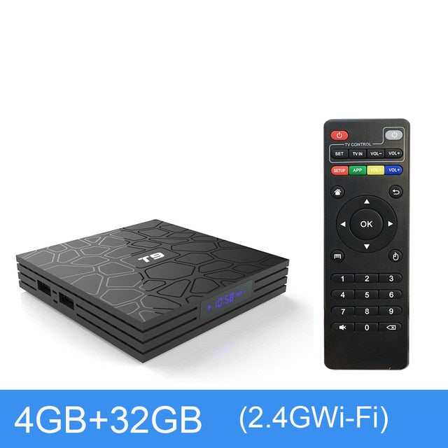 T9 4GB 64GB RK3328 Quad Core Smart Android 8.1 TV BOX Bluetooth4.0 H2.65 4K 2.4GHz/5GHz WIFI Set-top box Media Player - NOVADI