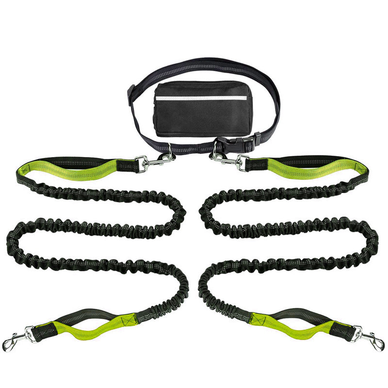 Pet Running Traction Jump Rope Suit Reflective Night Running Sports Waist Bag Cross - NOVADI