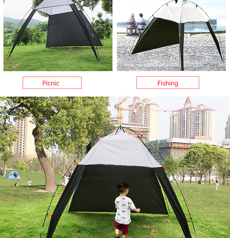 Pop Up Beach Tent Sun Shade Shelter Anti-UV Shelter Fully Automatic Folding Camping Tent