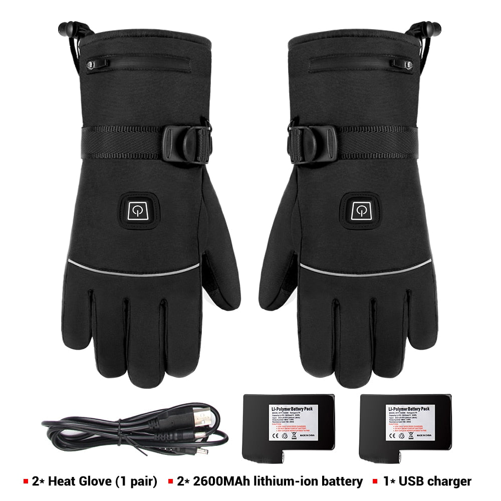 HEROBIKER Motorcycle Gloves Waterproof Heated Guantes Moto Touch Screen Battery Powered Motorbike Racing Riding Gloves Winter## - NOVADI