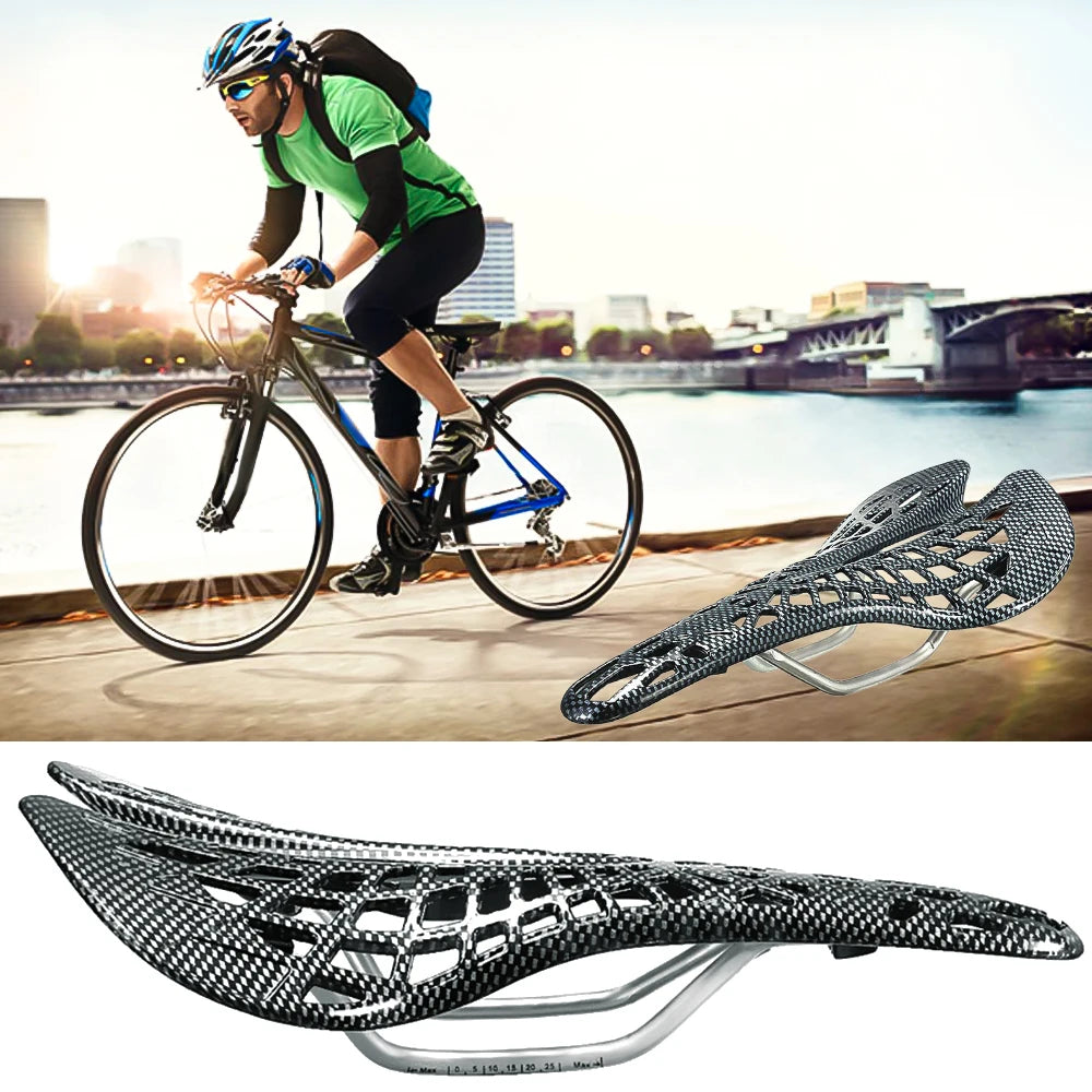 Mountain Road Bicycle Saddle Carbon Fiber Racing Bike Riding Hollow Saddle Seat Bike Parts Cycling Equipment