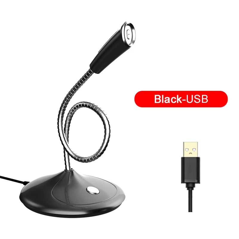 Popu Pine Computer microphone 360° adjust freely Studio Speech Microphone Gaming Chatting USB Microphone Desktop PC Laptop