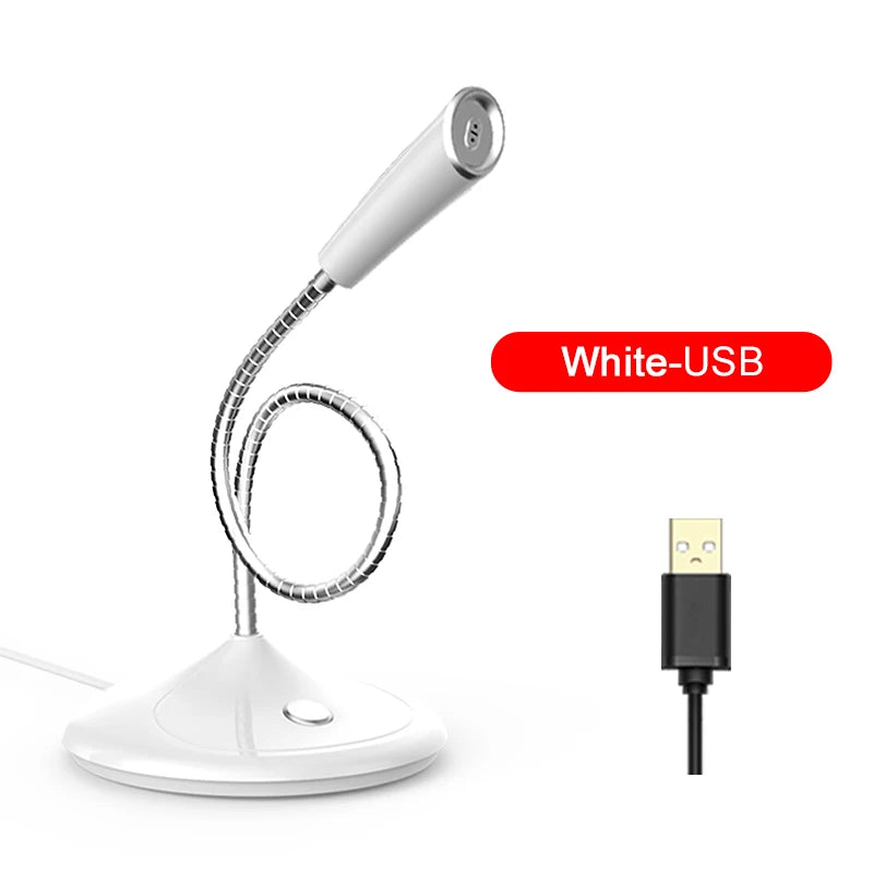 Popu Pine Computer microphone 360° adjust freely Studio Speech Microphone Gaming Chatting USB Microphone Desktop PC Laptop