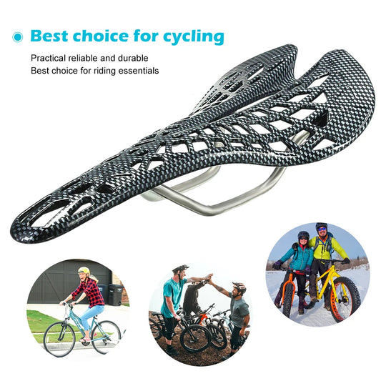 Mountain Road Bicycle Saddle Carbon Fiber Racing Bike Riding Hollow Saddle Seat Bike Parts Cycling Equipment