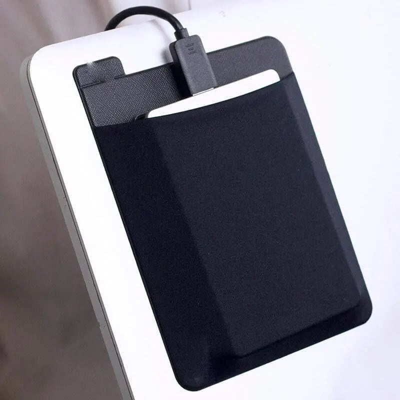 Mintiml Newly Adhesive Laptop Back Storage Bag Mouse Digital Hard Drive Laptop Accessories Organizer Pouch Bag