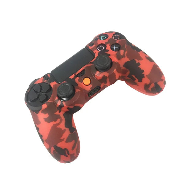 PS4 Accessories Silicone Gel Guards sleeve Skin Grips Cover Case Caps For Playstation 4 PS4 Pro Slim Durable Camouflage Camo - NOVADI