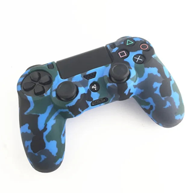 PS4 Accessories Silicone Gel Guards sleeve Skin Grips Cover Case Caps For Playstation 4 PS4 Pro Slim Durable Camouflage Camo - NOVADI