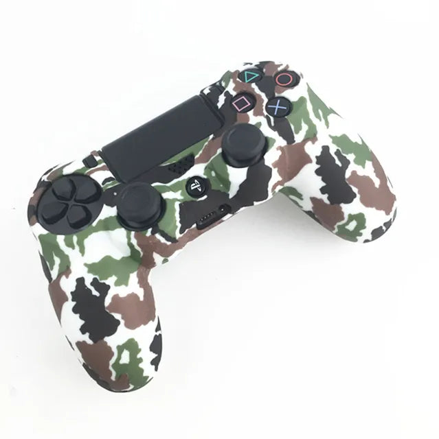 PS4 Accessories Silicone Gel Guards sleeve Skin Grips Cover Case Caps For Playstation 4 PS4 Pro Slim Durable Camouflage Camo - NOVADI