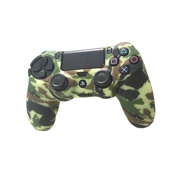 PS4 Accessories Silicone Gel Guards sleeve Skin Grips Cover Case Caps For Playstation 4 PS4 Pro Slim Durable Camouflage Camo - NOVADI