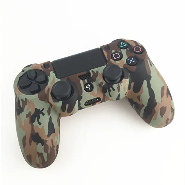 PS4 Accessories Silicone Gel Guards sleeve Skin Grips Cover Case Caps For Playstation 4 PS4 Pro Slim Durable Camouflage Camo - NOVADI