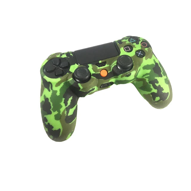 PS4 Accessories Silicone Gel Guards sleeve Skin Grips Cover Case Caps For Playstation 4 PS4 Pro Slim Durable Camouflage Camo - NOVADI