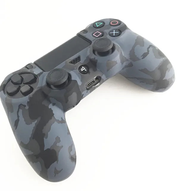 PS4 Accessories Silicone Gel Guards sleeve Skin Grips Cover Case Caps For Playstation 4 PS4 Pro Slim Durable Camouflage Camo - NOVADI